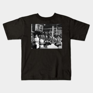 Pete's Lunch Counter, 1950. Vintage Photo Kids T-Shirt